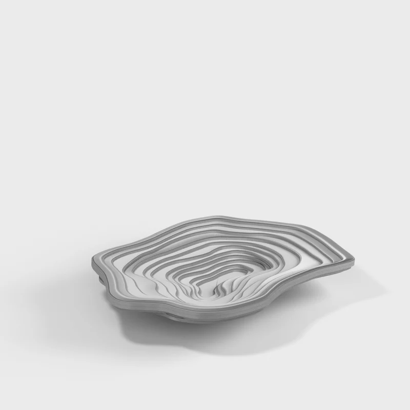 Porte-savon avec motif topographique pour la salle de bain