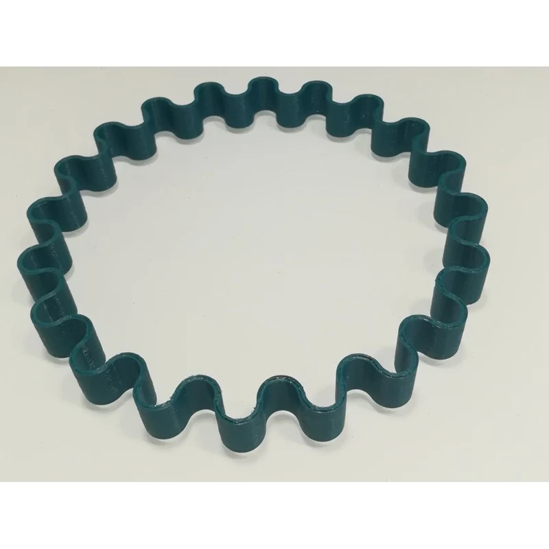 Support flexible ondulé pour tapis de yoga enroulé
