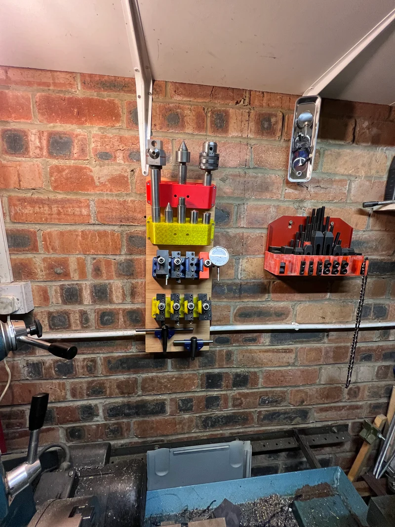 Support mural pour clé de mandrin de tour à métaux
