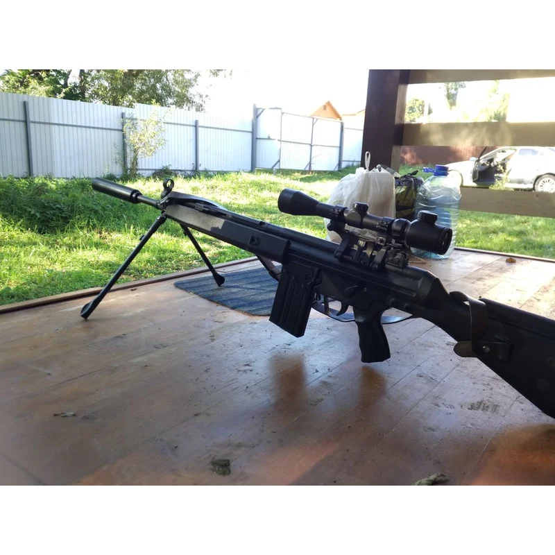 Silencieux airsoft universel avec filetage M14 gauche