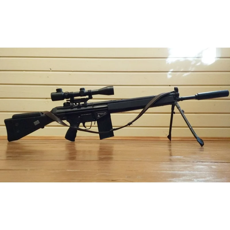 Silencieux airsoft universel avec filetage M14 gauche