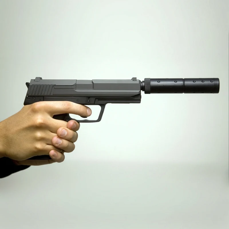 Silencieux compact pour pistolets airsoft