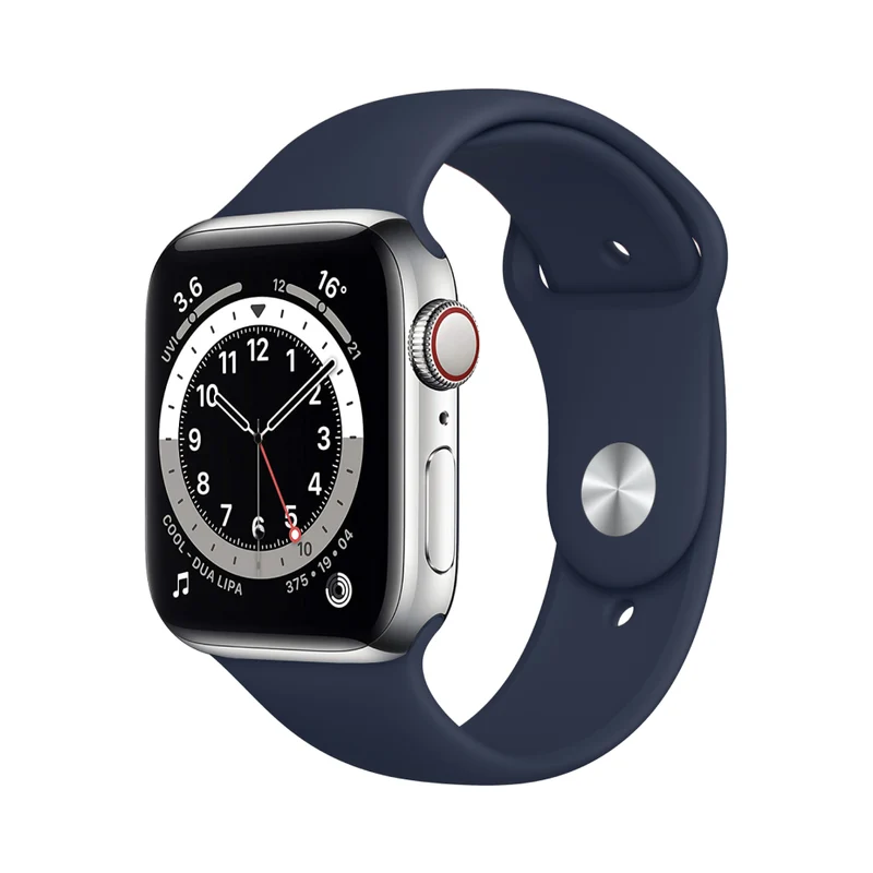 Apple Watch Series 6 Boîtier en acier inoxydable 40mm - Argent