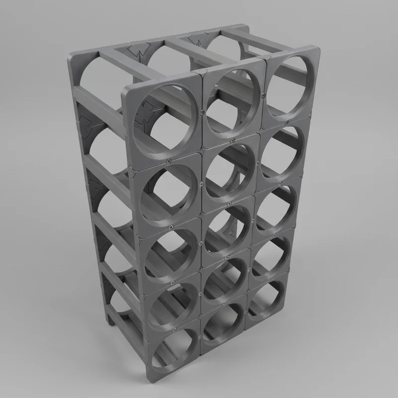 Étagère à vin modulaire - Rangement adaptable et robuste