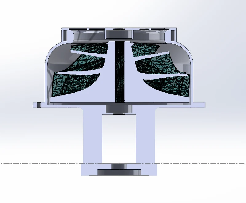 Moteur de turbine à air 550/540 à débit d'air élevé pour ventilateur/aspirateur
