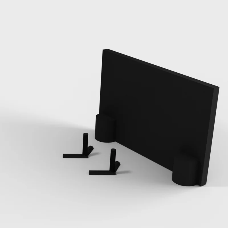 TV à écran plat 75 pouces et support TV à l’échelle 1:12 pour la maison de poupée