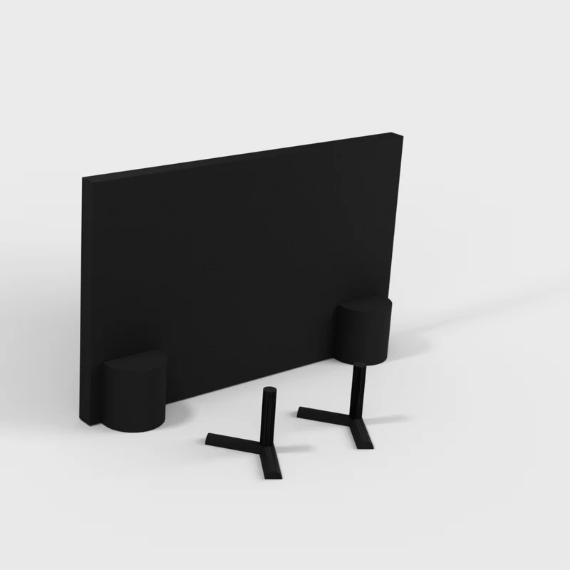 TV à écran plat 75 pouces et support TV à l’échelle 1:12 pour la maison de poupée