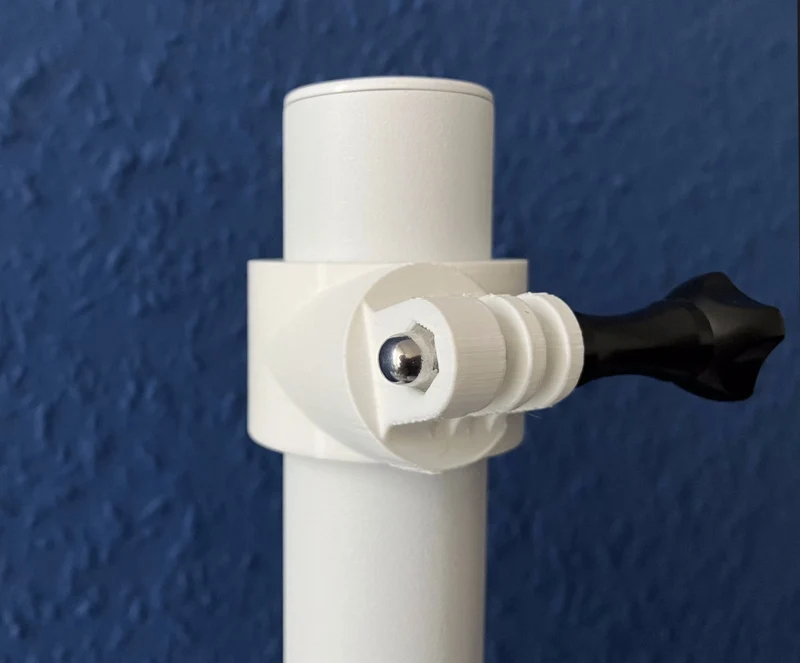 Support GoPro et webcam pour barres d'écran