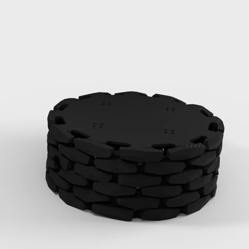 Socle en pierre et couvercle pour Amazon Echo Dot (3e génération)