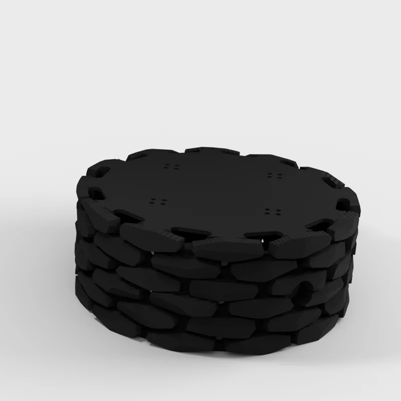 Socle en pierre et couvercle pour Amazon Echo Dot (3e génération)