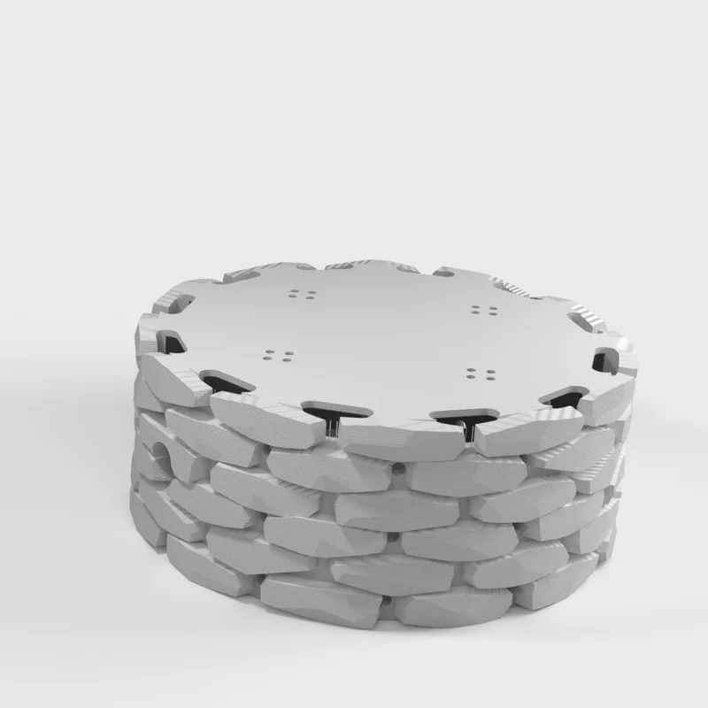 Socle en pierre et couvercle pour Amazon Echo Dot (3e génération)