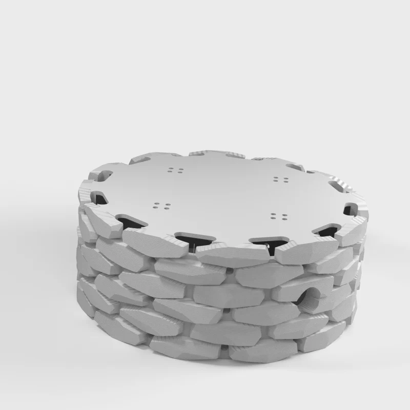 Socle en pierre et couvercle pour Amazon Echo Dot (3e génération)