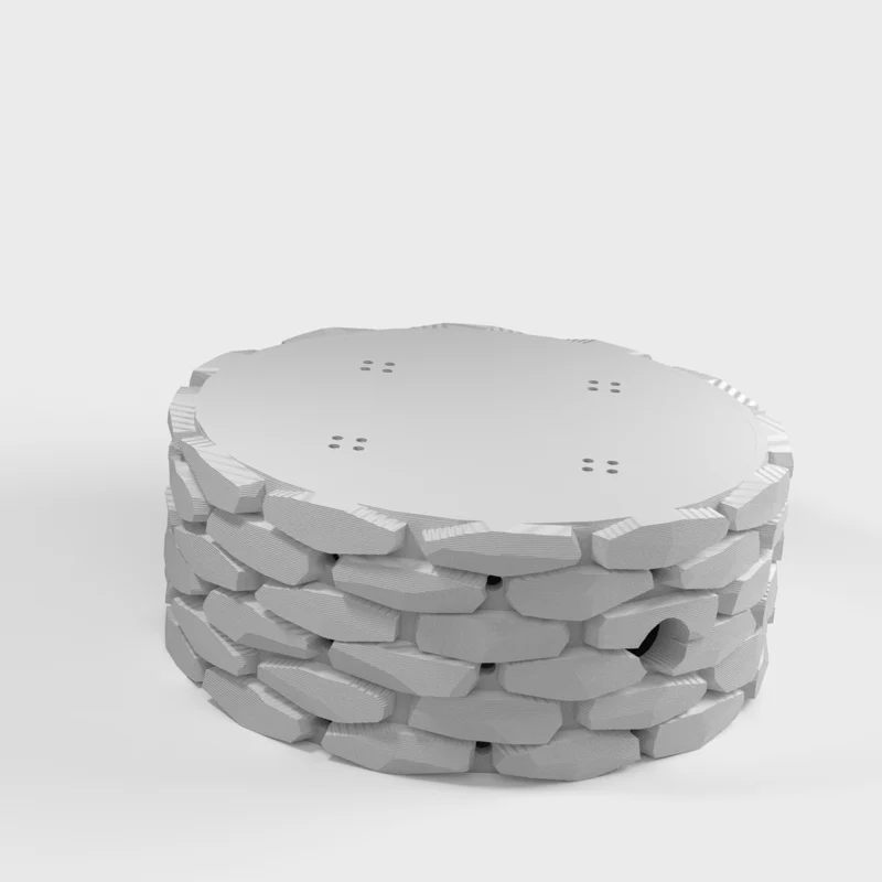 Socle en pierre et couvercle pour Amazon Echo Dot (3e génération)