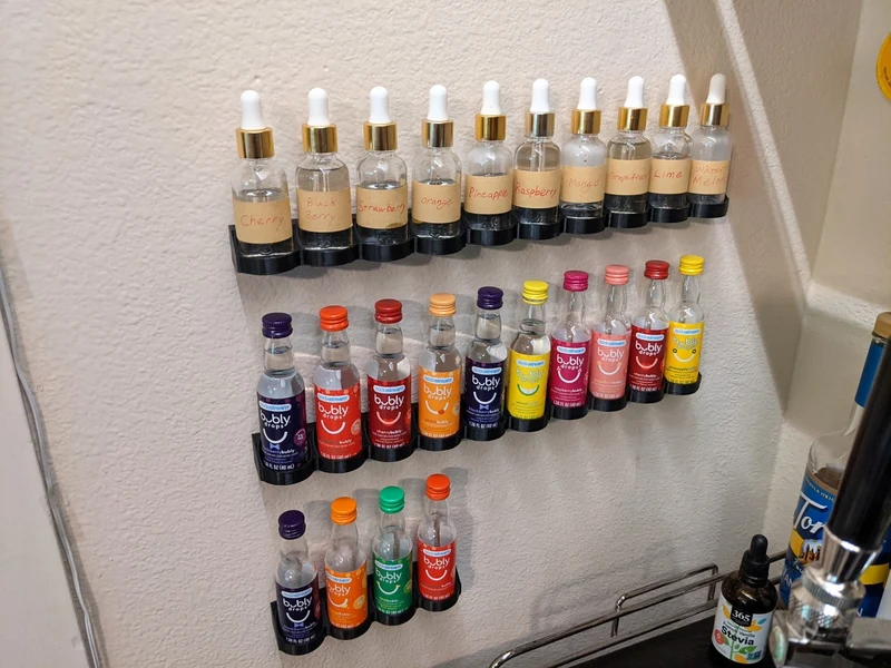 Support mural pour arômes SodaStream et conteneurs à gouttes