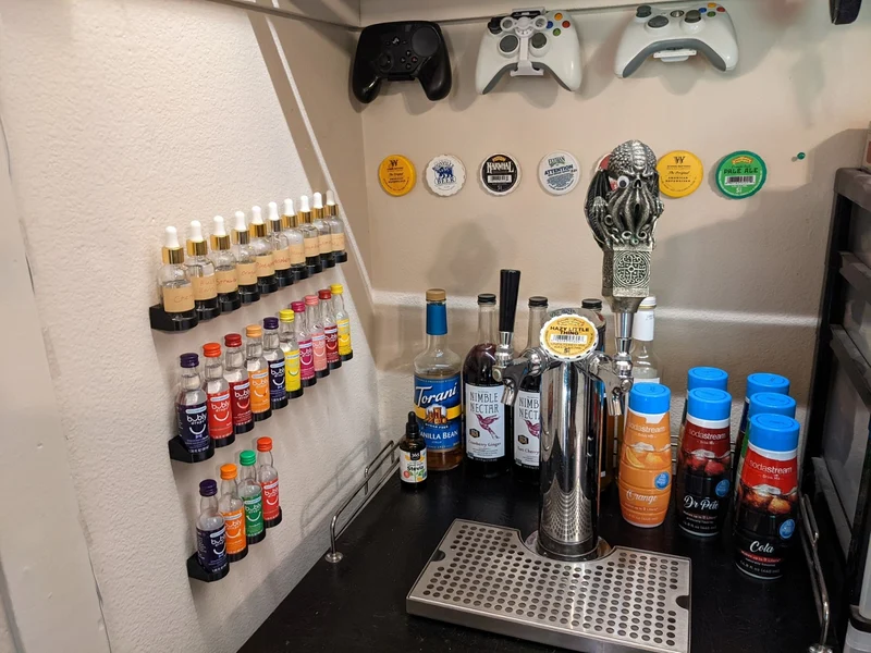 Support mural pour arômes SodaStream et conteneurs à gouttes