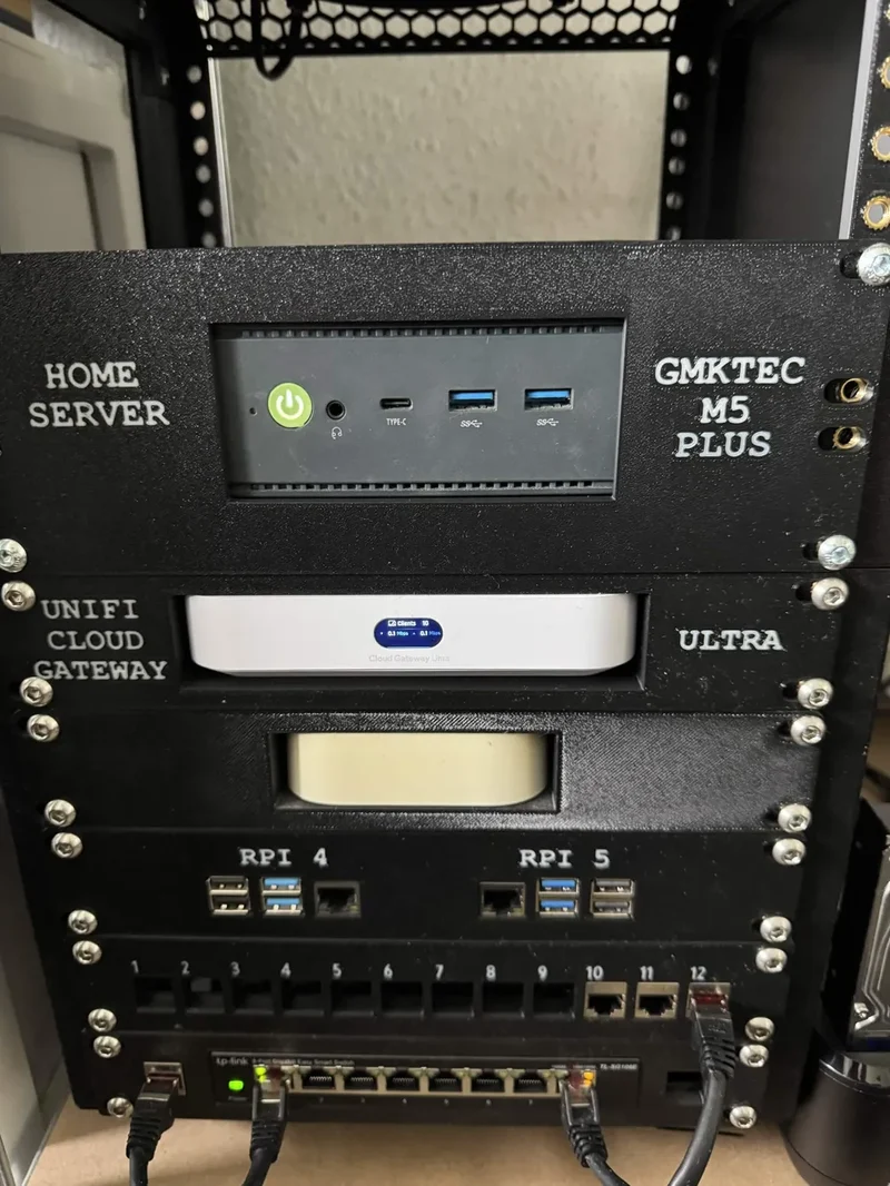 Support de rack 10 pouces pour GMKtec NucBox M5 Plus