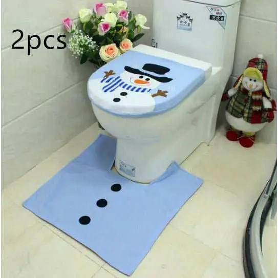 Housse de siège de toilette de Noël