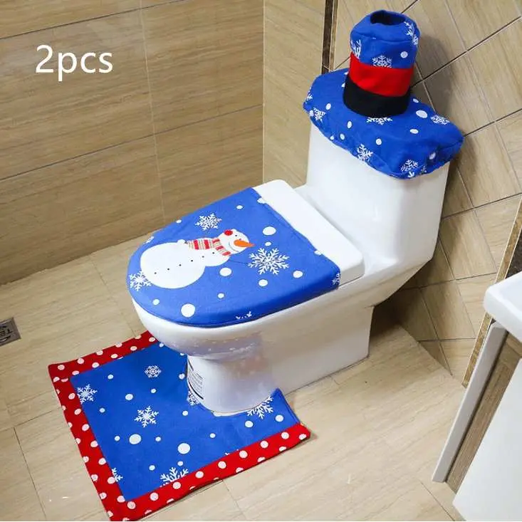 Housse de siège de toilette de Noël