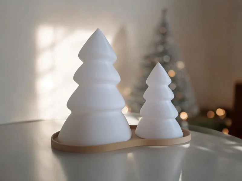 Kit sapin de Noël avec plateau pour bougies LED