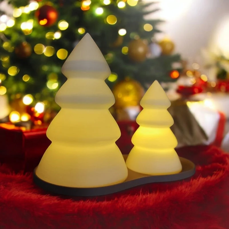 Kit sapin de Noël avec plateau pour bougies LED
