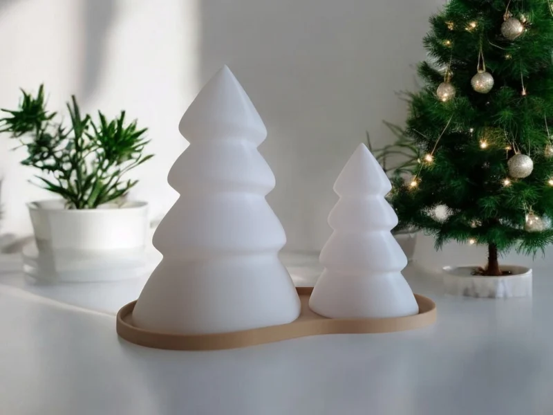 Kit sapin de Noël avec plateau pour bougies LED