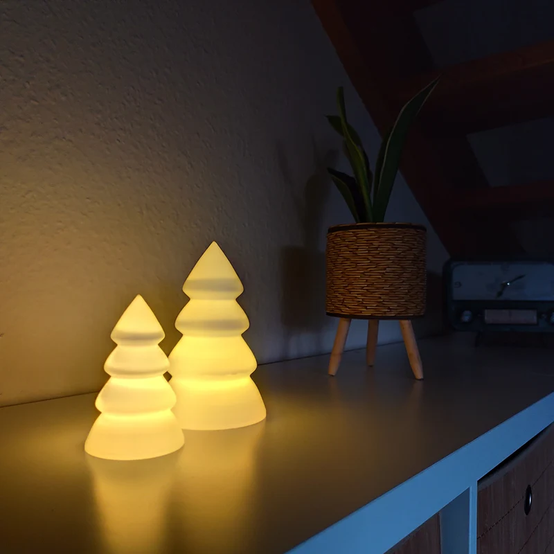 Kit sapin de Noël avec plateau pour bougies LED