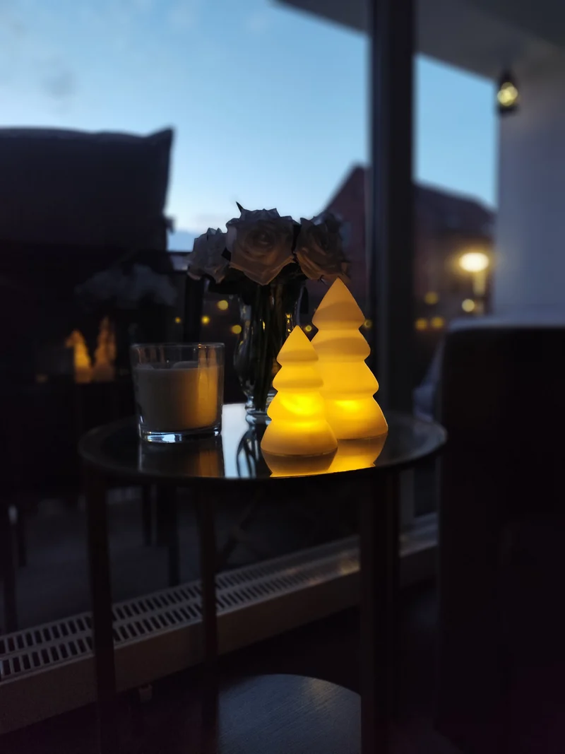 Kit sapin de Noël avec plateau pour bougies LED