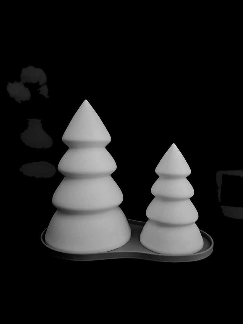 Kit sapin de Noël avec plateau pour bougies LED