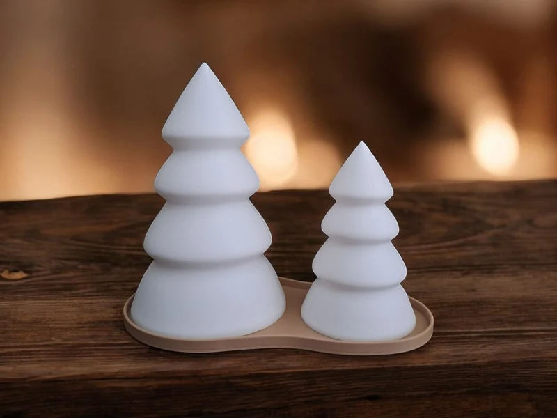Kit sapin de Noël avec plateau pour bougies LED