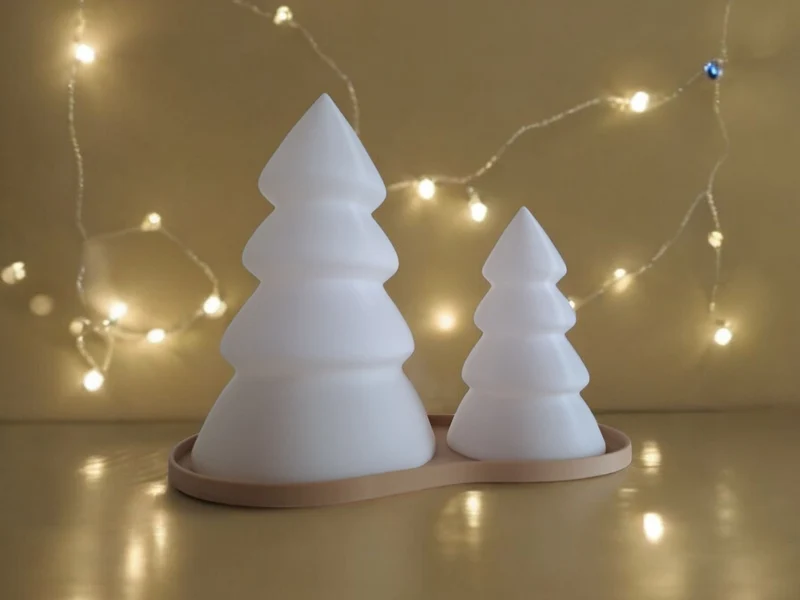 Kit sapin de Noël avec plateau pour bougies LED