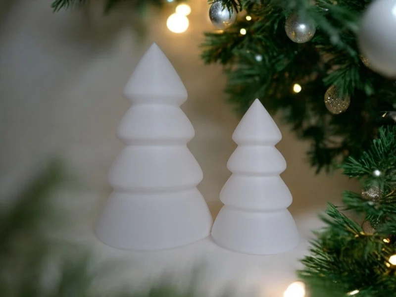 Kit sapin de Noël avec plateau pour bougies LED
