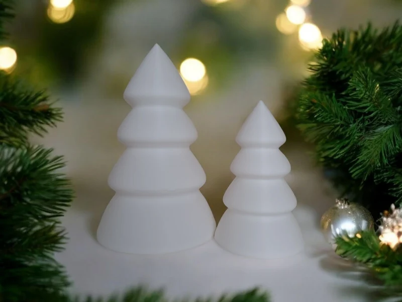 Kit sapin de Noël avec plateau pour bougies LED