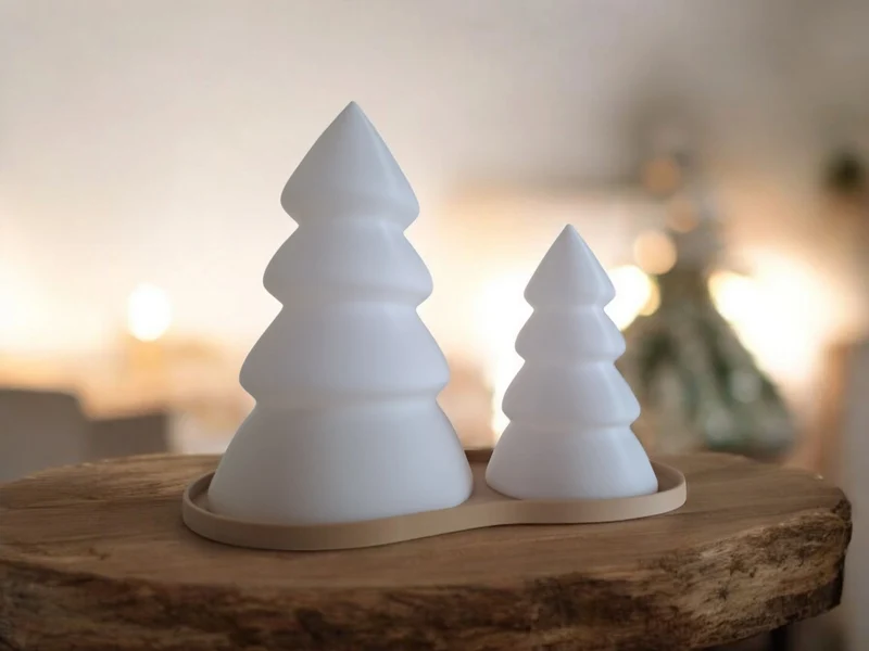 Kit sapin de Noël avec plateau pour bougies LED
