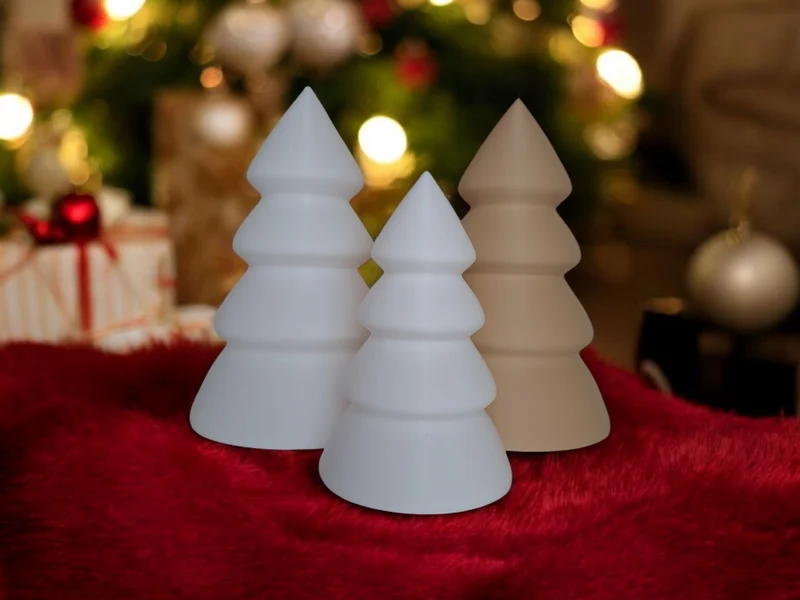 Kit sapin de Noël avec plateau pour bougies LED