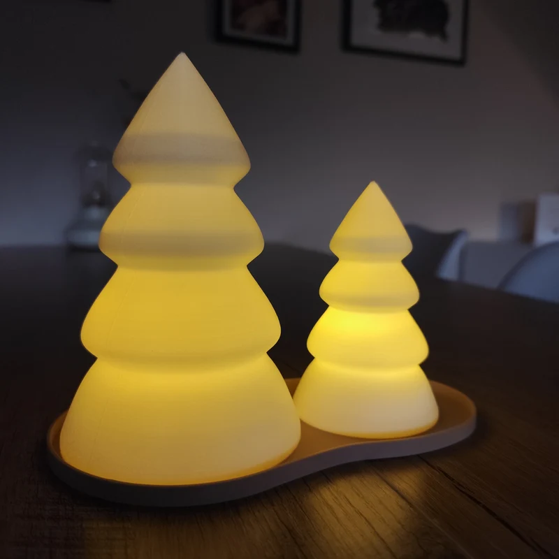 Kit sapin de Noël avec plateau pour bougies LED