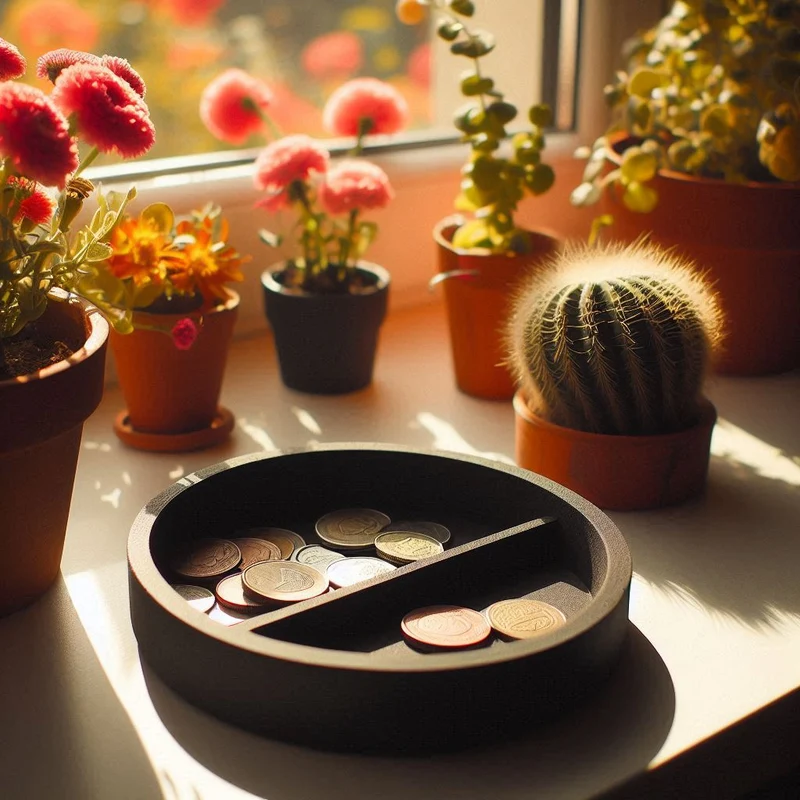 Vide-poche rond pour clés et petits objets