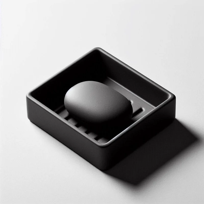 Porte-savon carré moderne pour la salle de bain