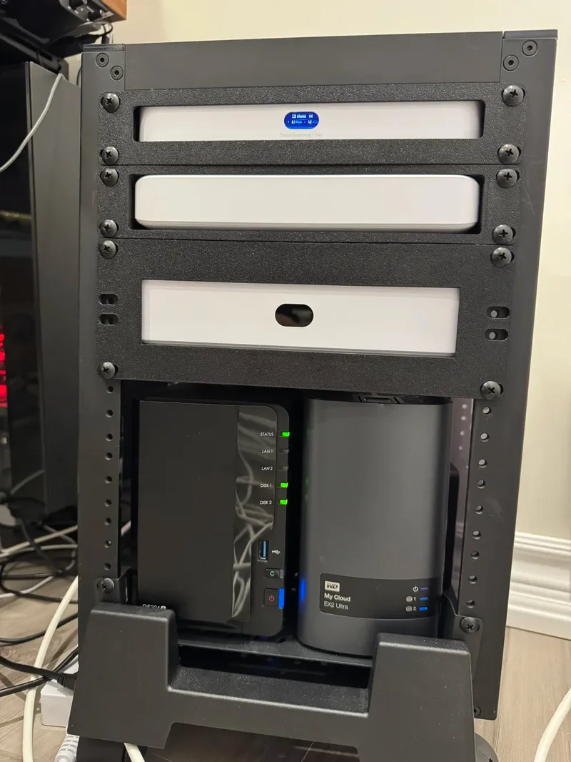 Support de rack 2U 10 pouces pour Unifi NVR Instant