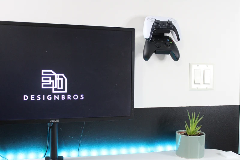 Support mural universel pour deux manettes - Idéal pour Xbox et PS5
