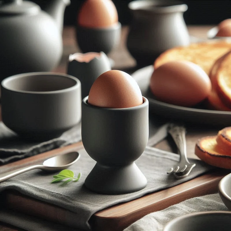 Coquetier simple et moderne pour le petit-déjeuner