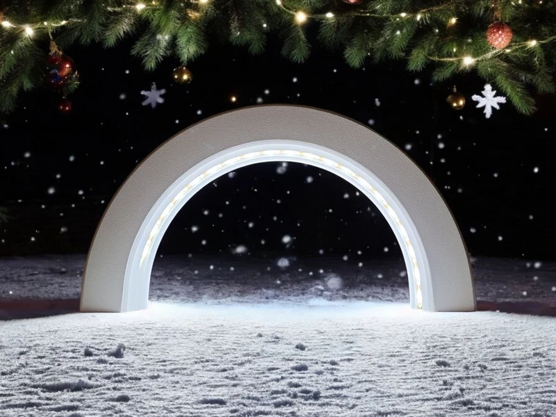 Arche lumineuse au design minimaliste pour rubans LED