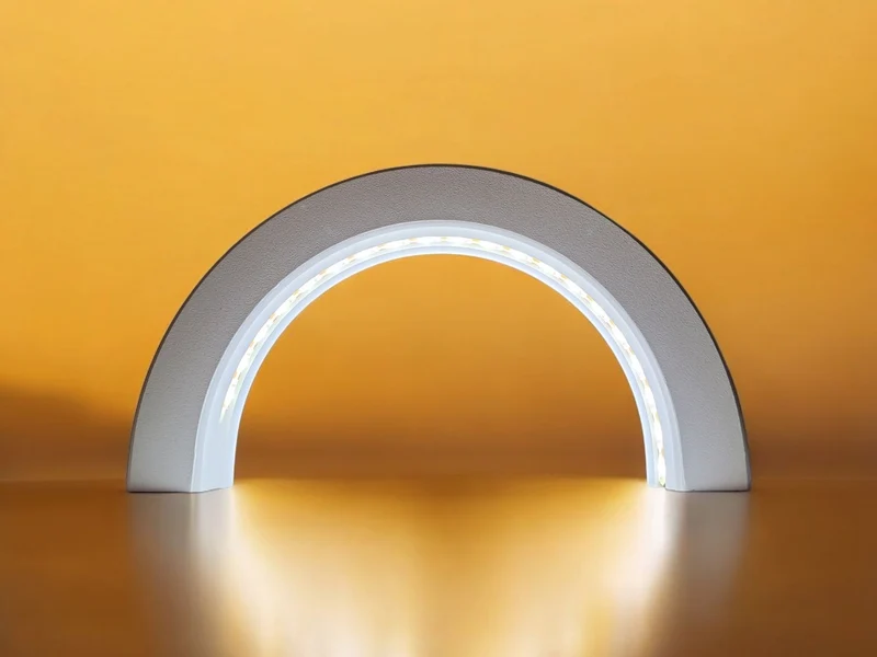 Arche lumineuse au design minimaliste pour rubans LED