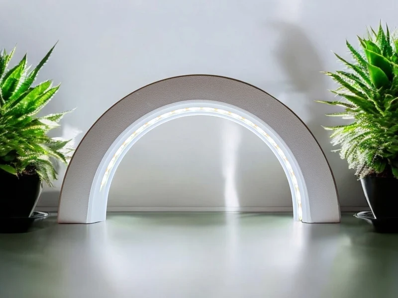 Arche lumineuse au design minimaliste pour rubans LED