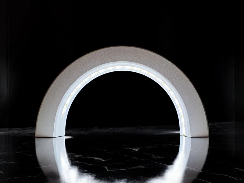 Arche lumineuse au design minimaliste pour rubans LED