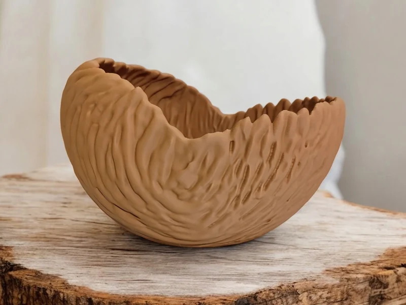 Bol décoratif aux formes organiques pour la maison