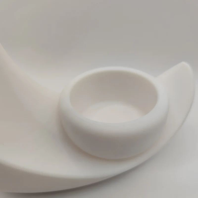 Vase en forme de demi-lune pour succulentes et bougies