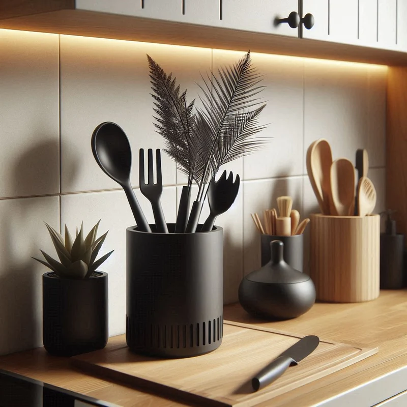 Support moderne et élégant pour ustensiles de cuisine