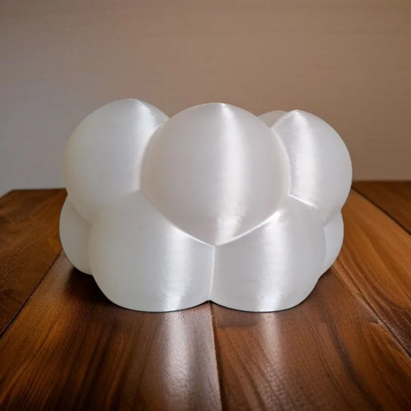 Ensemble de deux bougeoirs chauffe-plat en forme de bulle