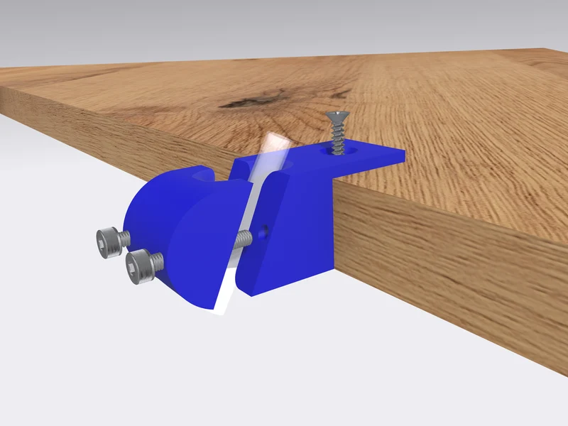 Adaptateur pour étagères flottantes sur un mur en nid d'abeille