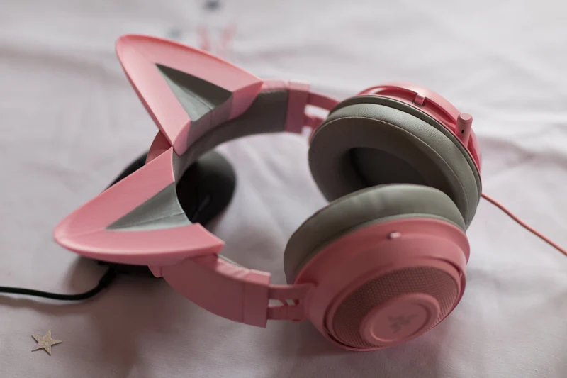 Oreilles de chat pour casque Razer Kraken